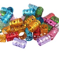 BELLEWORLD Anelli Decorativi in Metallo Multicolore a Forma di Sole per Dreadlock, Trecce e Extension per Capelli, Vendita all'Ingrosso
