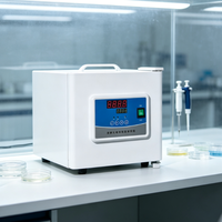 Incubateur de culture bactérienne portable, contrôle de température PID, 2L, 6L, 16L, chauffage par quatre côtés, acier inoxydable, fonction minuterie