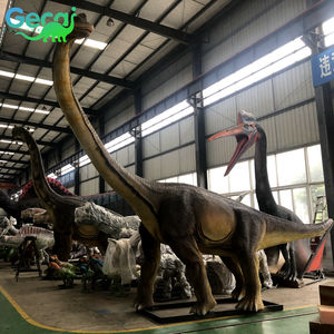 Modelo de Dinosaurio Braquiosaurio Robótico Animatrónico de Tamaño Real en 3D para Parque de Atracciones Gecai, Resina, Artificial, para Exteriores, de Fábrica - Product Image 6