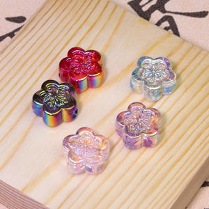 Multi-Color Transparent Lucite Flower Straight-Hole Beads for DIY Handmade Materials <b>Bracelets</b> Mobile <b>Phone</b> Chains Accessories - Product Image 2