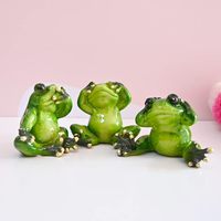 Produits tendance 2024 nouveautés maison figurines de grenouille bleue à collectionner figurines de prince grenouille ornement de moule animal