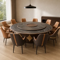 Ensemble de table et de chaises à manger en bois électrique de luxe traditionnel pour villa, hôtel, restaurant, salon, appartement, meubles