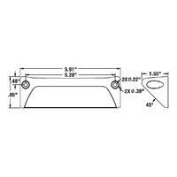 Feux de travail latéraux à LED 12-24VDC 52LED pour bus, camion, chariot élévateur, excavatrice, tout-terrain, IP67, projecteur, lampe de travail