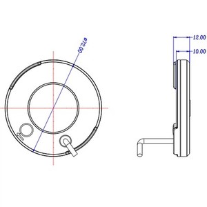 Capteur de niveau ultrasonique Bluetooth pour bouteille de gaz GPL, application mobile LPG2412, affichage du pourcentage, alarme de niveau bas - Product Image 3