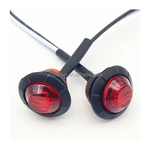 5 colores 12V Universal Car Truck Trailer Mini Small Round Red Led Bullet Button Side Marker Lights Lámpara de señal - Product Image 1