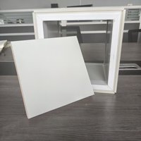 Panneau en mousse phénolique à double face en aluminium coloré, haute résistance à la compression, feuille de mousse rectangulaire pour conduits d'air, pour usage hospitalier