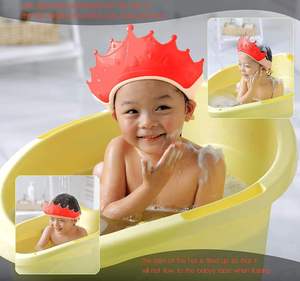 Bonnet <span class=keywords><strong>de</strong></span> <span class=keywords><strong>bain</strong></span> pour bébé personnalisé, grand bonnet <span class=keywords><strong>de</strong></span> <span class=keywords><strong>douche</strong></span> imperméable pour bébé, protecteur <span class=keywords><strong>de</strong></span> la tête, des yeux, des oreilles, shampoing, visière, chapeau pour enfants et tout-petits - Product Image 5