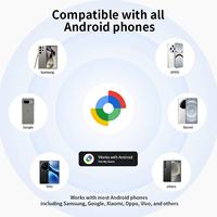 Localizzatore GPS Impermeabile Compatibile Android con Controllo Tramite App, Tracciamento a Lungo Raggio per Veicoli, Chiavi, Borse, Portafogli