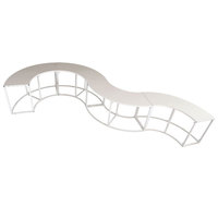 Nouvelles décorations de mariage, accessoires en fer rond en forme de S pour la table à gâteau, décoration de table ronde pour l'aménagement de mariage en plein air, support pour vase à fleurs