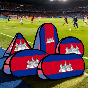 Cambodia Oval Pop up <b>Banner</b> Warp-knitted Fabric for Outdoor Advertising Promotion Outdoor Tent - Product Image 4