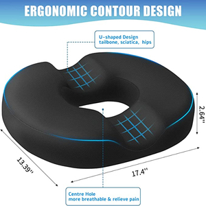 Cojín de Asiento Personalizable para Silla de Ruedas, Tipo Donut, con Espuma Viscoelástica y Gel, Marca Rabbit, Desmontable, Lavable y Ecológico - Product Image 2