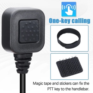 <span class=keywords><strong>Casque</strong></span> de <span class=keywords><strong>moto</strong></span> avec haut-parleurs doubles à 2 broches, design ouvert, étanche, micro PTT, interphone radio bidirectionnel <span class=keywords><strong>pour</strong></span> Baofeng UV-5R - Product Image 5