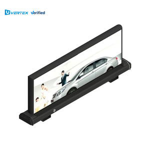 Écran LED publicitaire pour toit de voiture, taxi, IP65, étanche, programmable, défilement, sous-titres, vidéo animée - Product Image 1