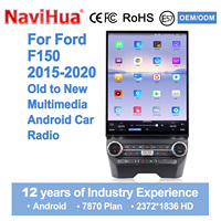 Navihua Nouveau autoradio Android 16 pouces, système multimédia Carplay, autoradio stéréo GPS, navigation DSP, unité principale pour Ford F150 Raptor 2015-2020