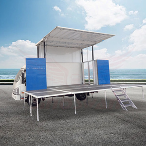 Sinoswan ISUZU ss40n xe tải sân khấu di động một mặt giai đoạn di động thủy lực với hệ thống ánh sáng âm thanh chuyên nghiệp - Product Image 3