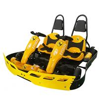 Go-Kart Eléctrico de Doble Asiento para Familias, Kart de Carreras