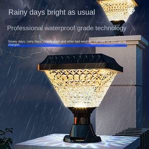 Al Aire Libre IP65 impermeable jardín valla puerta paisaje decoración iluminación Villa columna lámpara Led poste Pilar Luz - Product Image 5