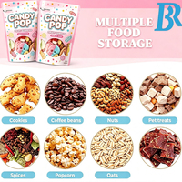 Sachets souples personnalisés avec logo pour bonbons, bonbons gélifiés aux fruits, bonbons suédois, café en grains, friandises pour animaux, noix, flocons d'avoine, poudre