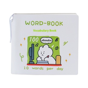 Piccolo orso ama imparare A3 vocabolario tascabile quaderno Ebbinghaus memoria inglese dettato recensione cartonato in pelle a fogli mobili - Product Image 5