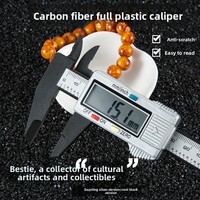 Pied à coulisse numérique en plastique 0-150-100 mm, résolution 0,1 mm, petit pied à coulisse électronique pour bijoux, fabriqué en Chine