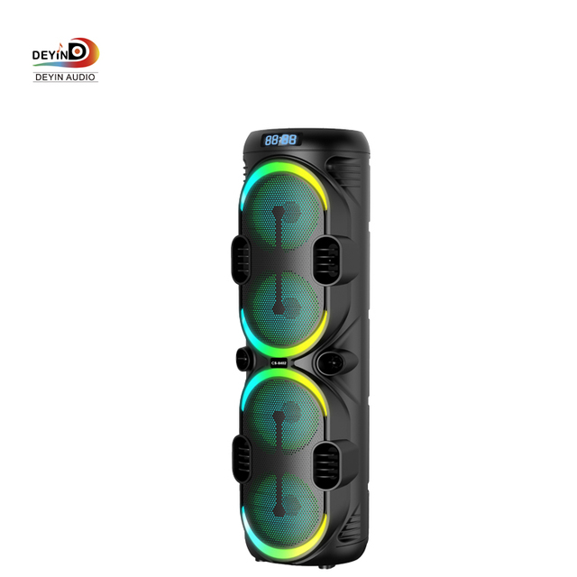 Hot Selling Private Party LED RGB Light Speaker 8''*4+1"   Inch Woofer 15W X2  Portable BT Speaker