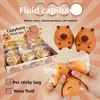 Jouet anti-stress le plus vendu : Capybara en caoutchouc souple 3D, jouet de décompression à rebond lent pour soulager le stress - Vente en gros