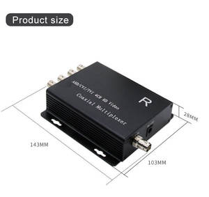Sistema DVR CCTV HD DC12V 4CH Metálico Analógico/AHD/TVI/CVI con Monitor de 100 Metros y Accesorios de Vigilancia Cuádruple BNC - Product Image 4