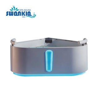 Nuovo design 2 persone angolo <span class=keywords><strong>bagno</strong></span> LED cangiante colore acrilico <span class=keywords><strong>vasca</strong></span> <span class=keywords><strong>da</strong></span> <span class=keywords><strong>bagno</strong></span> moderna - Product Image 3