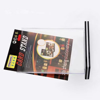 Haute qualité Double face présentation t-forme droit acrylique cadre Photo support Table numéro titulaire flyer présentoir