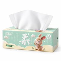 Mouchoirs en papier doux 2 plis sans lotion, en boîte, pour la maison, le bureau et l'hôtel