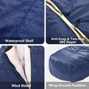 Sac de couchage ultraléger à 800 degrés pour temps froid, sac de couchage léger pour momies avec sac de compression - Product Image 4