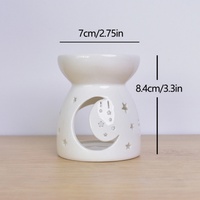 Brûleur d'huile d'aromathérapie en céramique Diffuseur d'huile essentielle de luxe Chauffe-cire de bougie pour Spa Ambiance Hotel Commodités