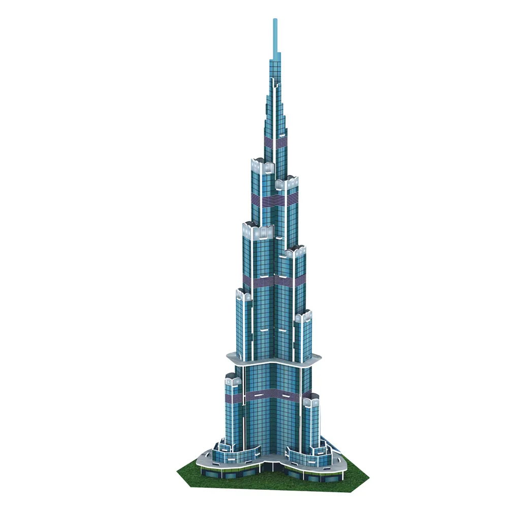 DIY Burj Khalifa Turm gebäude modell 3d papier puzzle spielzeug