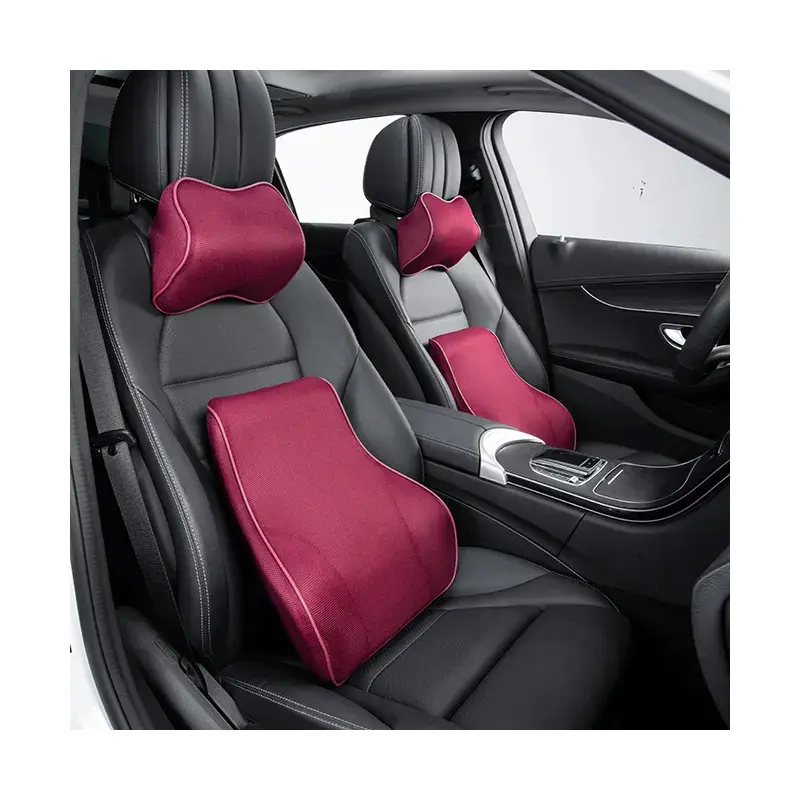 Livraison rapide Offre Spéciale haute densité mousse à mémoire de forme cou voyage oreiller un ensemble de voiture appui-tête dossier coussin arrière pour Auto voiture