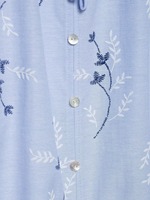 Chemise élégante brodée anti-plis en polyester à manches longues, style français européen, longueur cheville, pour femme, tenue quotidienne modeste, Dubaï