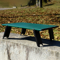 Table et chaise pliantes d'extérieur personnalisées, légères, en alliage d'aluminium, design minimaliste moderne, table simple