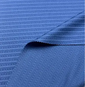 Three-dimensional Football Lattice Fabric Feature Small Jacquard Knit Fabric For Sports T-shirt