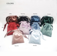 Sac d'emballage en velours personnalisé avec logo imprimé ZHD, pochette en velours doux pour vêtements, chaussettes en fourrure, sac de rangement