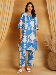 Nouvelle Collection : Ensembles en Coton 100% avec Imprimé Floral, Pantalon et Haut, Matériaux Recyclés, Style Ethnique pour la Saison Automne, Fournisseur Indien - Product Image 4