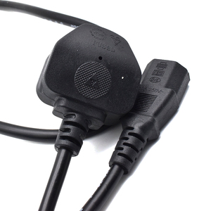 2022 ordinateur de haute qualité 3PIN cordon d'alimentation prise britannique câble <span class=keywords><strong>secteur</strong></span> C13 noir Support personnalisation câble adaptateur d'alimentation - Product Image 4