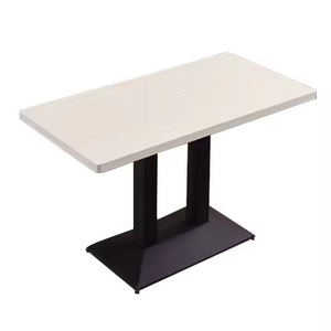 Mesa de Comedor Rectangular de Tablero de Partículas de Melamina con Patas de Metal para Proyectos de Restaurantes, Gran Oferta de Gcon - Product Image 5