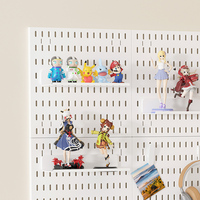 Étagère murale perforée sans perçage pour salon, organisateur de rangement mural, accessoires pour la décoration murale de la maison
