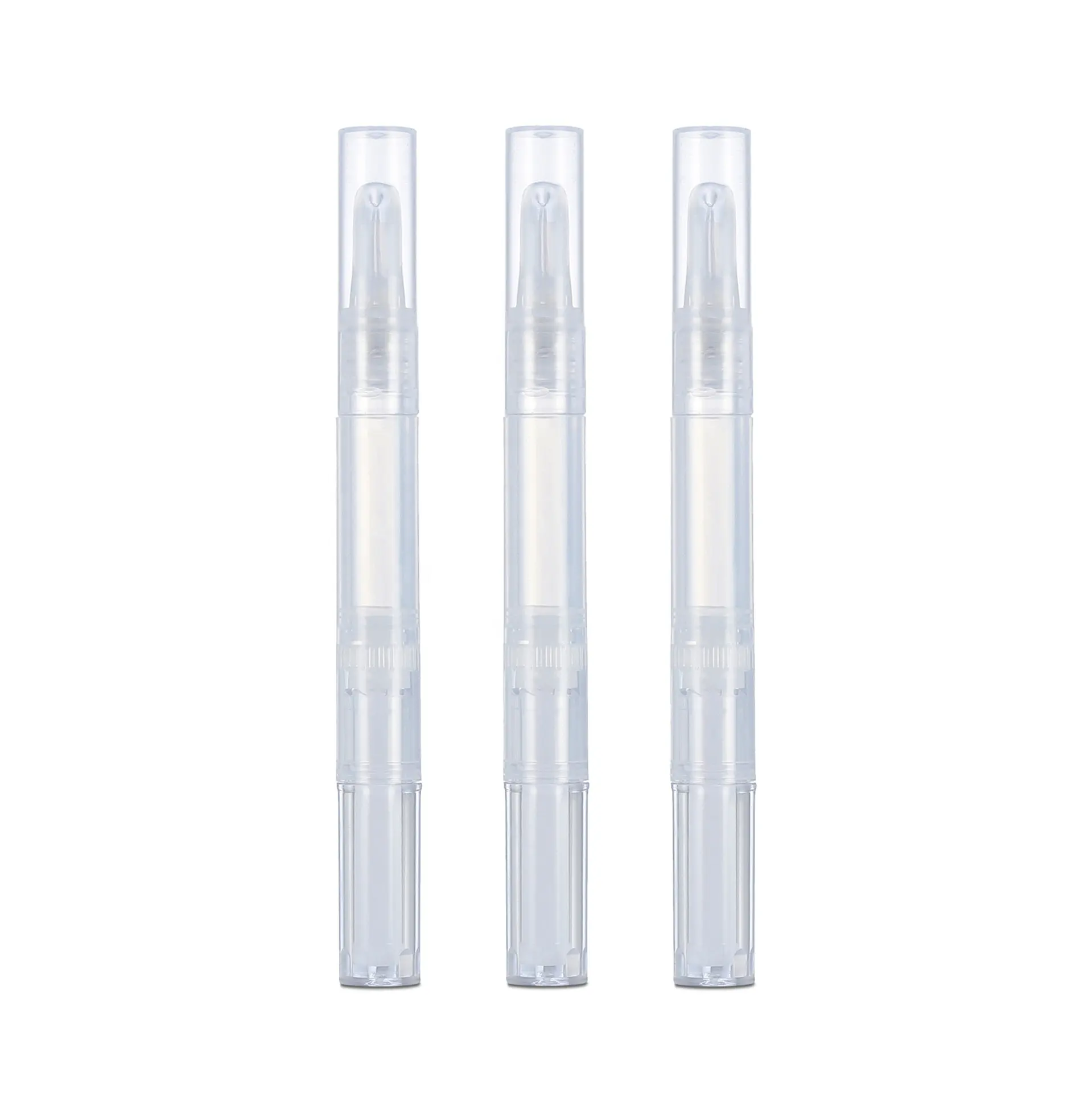 Vide en plastique de torsion de torsion vers le haut tube de brillant à lèvres en forme de crayon emballage conteneurs avec stylo applicateurs