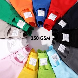 เสื้อยืดเปล่าเนื้อหนัก 250 กรัม พิมพ์ลายโลโก้แบบ DTG ผ้าฝ้าย 100% ทรงไหล่ตก สไตล์สตรีทแวร์ สำหรับผู้ชาย - Product Image 1