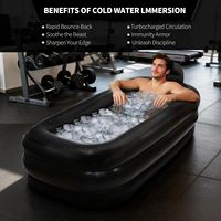 Baignoire portable personnalisée pour adultes, bain de glace pour athlètes, baignoire gonflable avec pompe à air pour utilisation en piscine extérieure