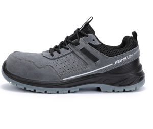 JIANKUN 2026 Nuevo Estilo de <span class=keywords><strong>Zapatos</strong></span> de Seguridad de Cuero de Ante con Puntera de Material Compuesto, Antipinchazos, Antiaplastamiento, Antideslizantes para Hombre y <span class=keywords><strong>Mujer</strong></span> - Product Image 1