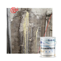 YU RU Agent de mousse d'arrêt d'eau expansible, matériau de coulis en polyuréthane, imperméabilisation pour toiture en béton
