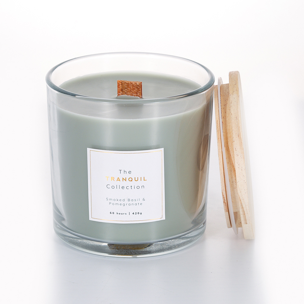 Handmade White Barn Vanilla Sage Outdoor Glass Scented Soy Wax Candle For Home 2