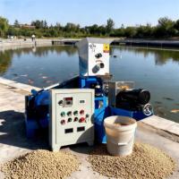 Équipements pour usines d'aliments pour animaux : Extrudeuse monovis automatique diesel pour aliments pour poissons-chats, mini-machine à granulés flottants pour aliments pour poissons, Malaisie