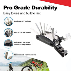 Outil multifonction portable pour vélo, outils multifonctionnels pour la réparation et l'entretien d'urgence, outils multifonctions pour vélo de montagne - Product Image 4